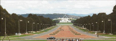 Looking towards Parliament