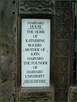 Harvard House plaque